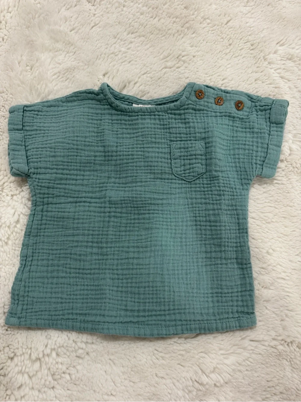 Cat & Jack Seafoam Top and Navy Shorts Two-Piece Set
